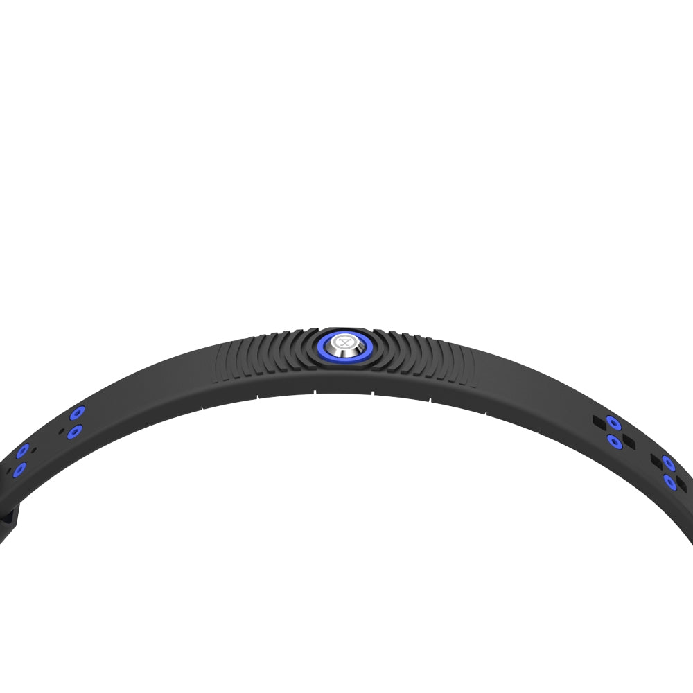 ProExl 18K Sports Magnetic Bracelet - Waterproof - Breathable Strap - Power & Energy - Black Azul