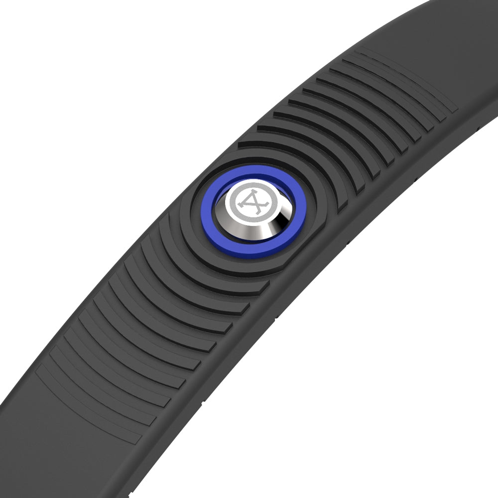 ProExl 18K Sports Magnetic Bracelet - Waterproof - Breathable Strap - Power & Energy - Black Azul