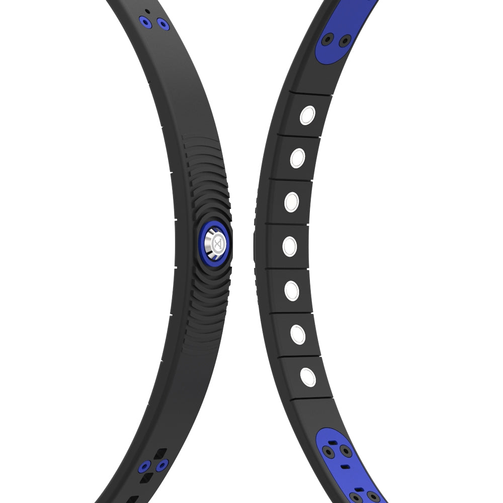 ProExl 18K Sports Magnetic Bracelet - Waterproof - Breathable Strap - Power & Energy - Black Azul