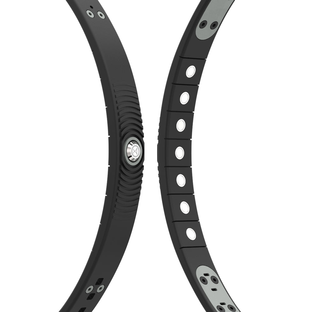 ProExl 18K Sports Magnetic Bracelet - Waterproof - Breathable Strap - Power & Energy - Black Gray