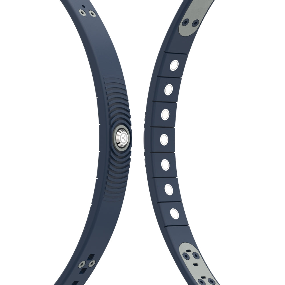 ProExl 18K Sports Magnetic Bracelet - Waterproof - Breathable Strap - Power & Energy - Blue Gray