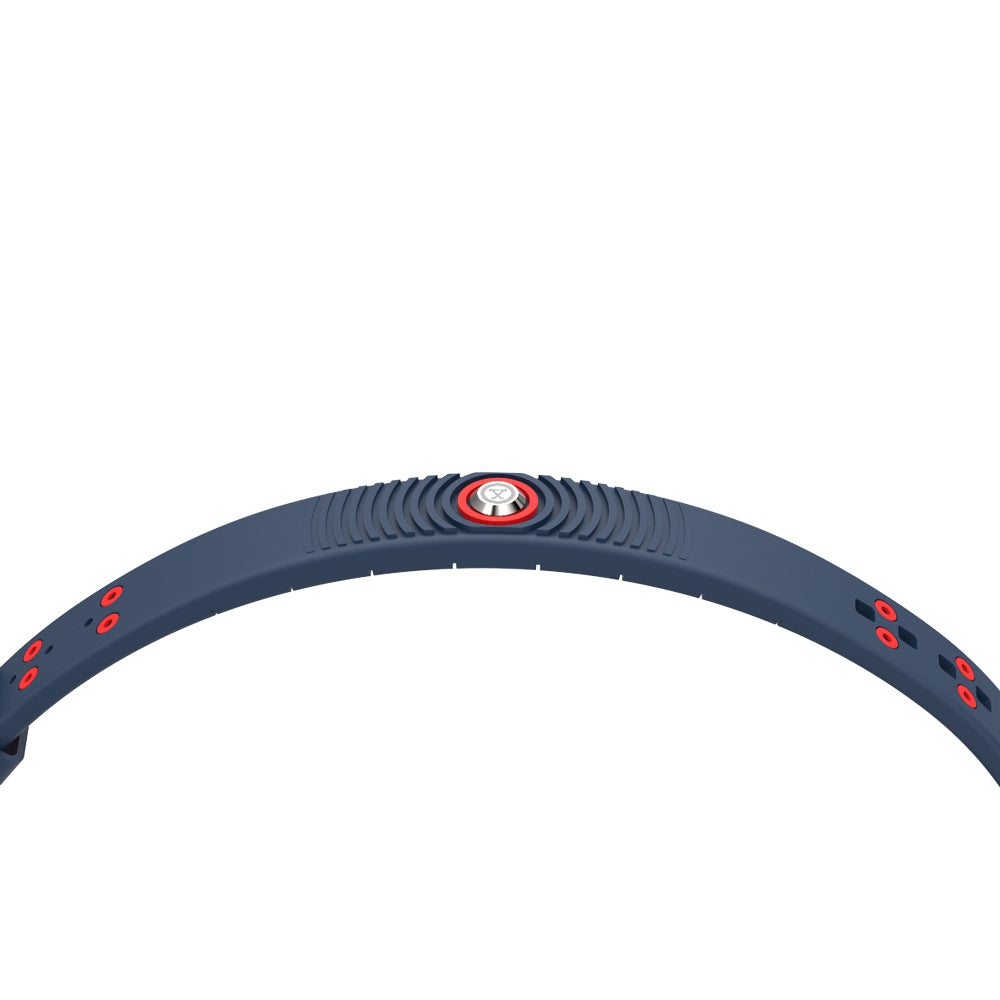 ProExl 18K Sports Magnetic Bracelet - Waterproof - Breathable Strap - Power & Energy - Blue Red