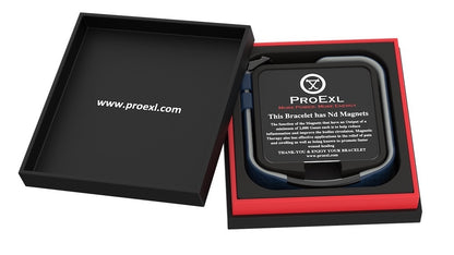 ProExl® Satin Black Sports Magnetic Energy Golf Bracelet