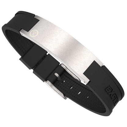 ProExl® Gray Brushed Steel Magnetic Sports Energy Golf Bracelet