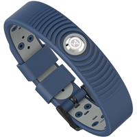 ProExl 18K Sports Magnetic Bracelet - Waterproof - Breathable Strap - Power & Energy - Blue Gray